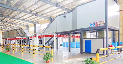 valve automatic dipping powder coating line